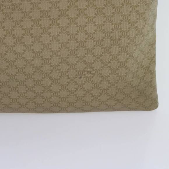 CELINE Macadam Canvas Tote Bag Beige Auth bs12760 - Picture 3 of 16
